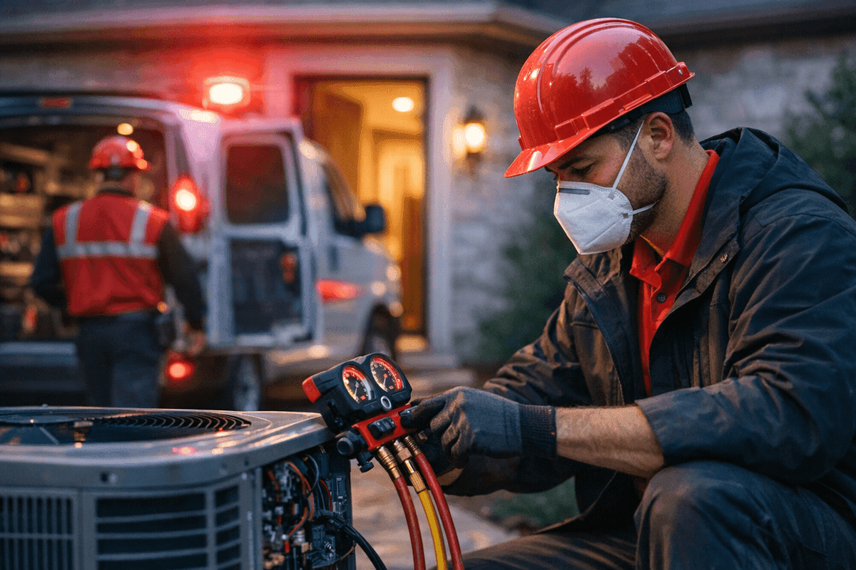 24 Hour Emergency Service service by GV Heating & Cooling