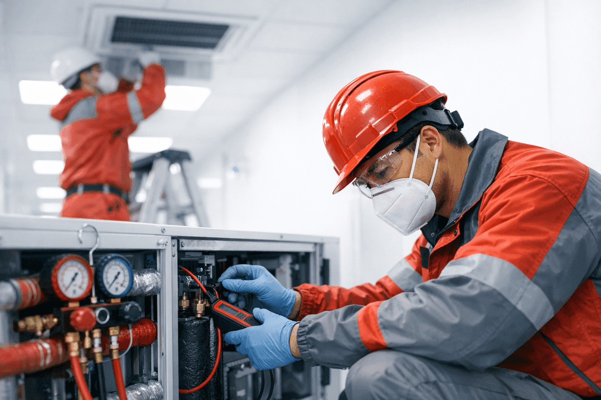 Clean Room HVAC service by GV Heating & Cooling