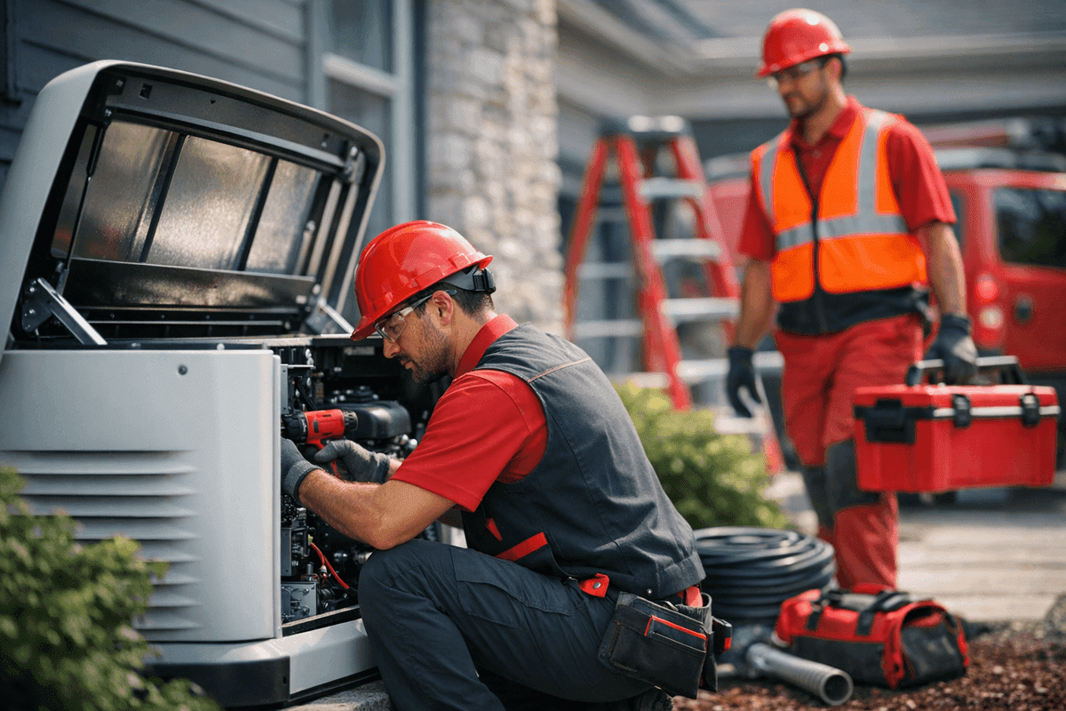 Generator Installation service by GV Heating & Cooling