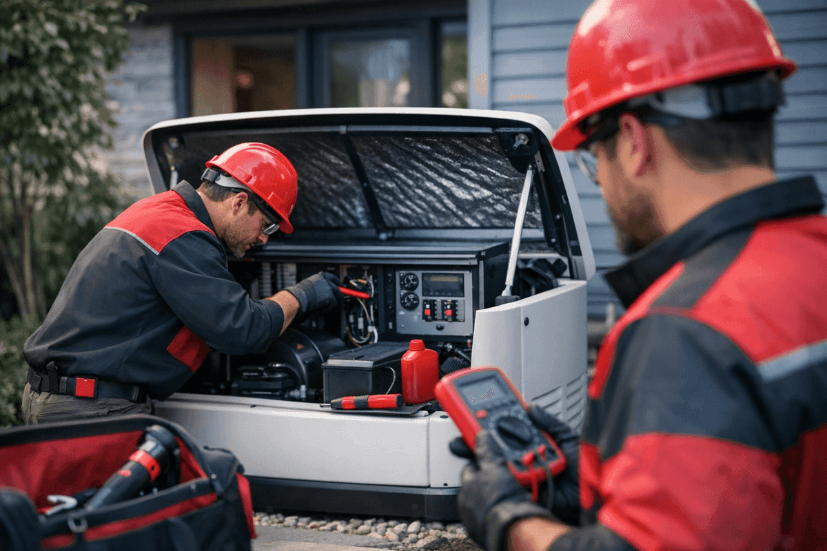 Generator Maintenance service by GV Heating & Cooling