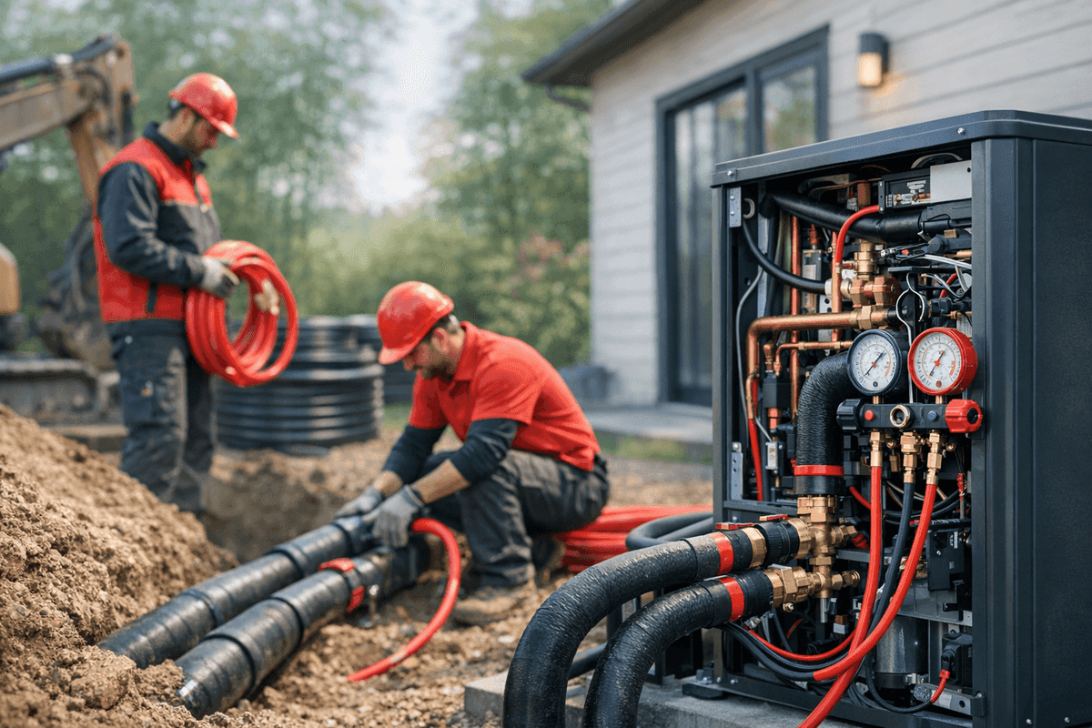 Geothermal service by GV Heating & Cooling