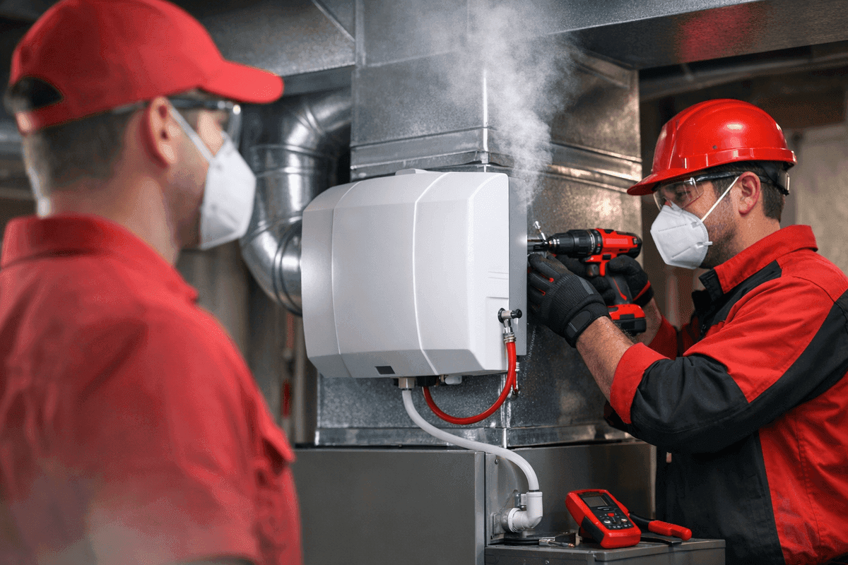 Humidifiers service by GV Heating & Cooling