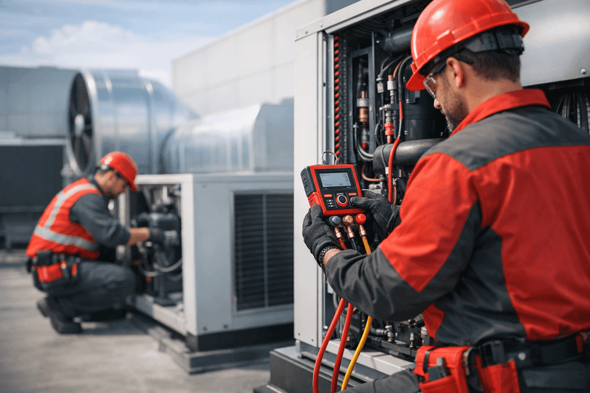 Industrial HVAC service by GV Heating & Cooling