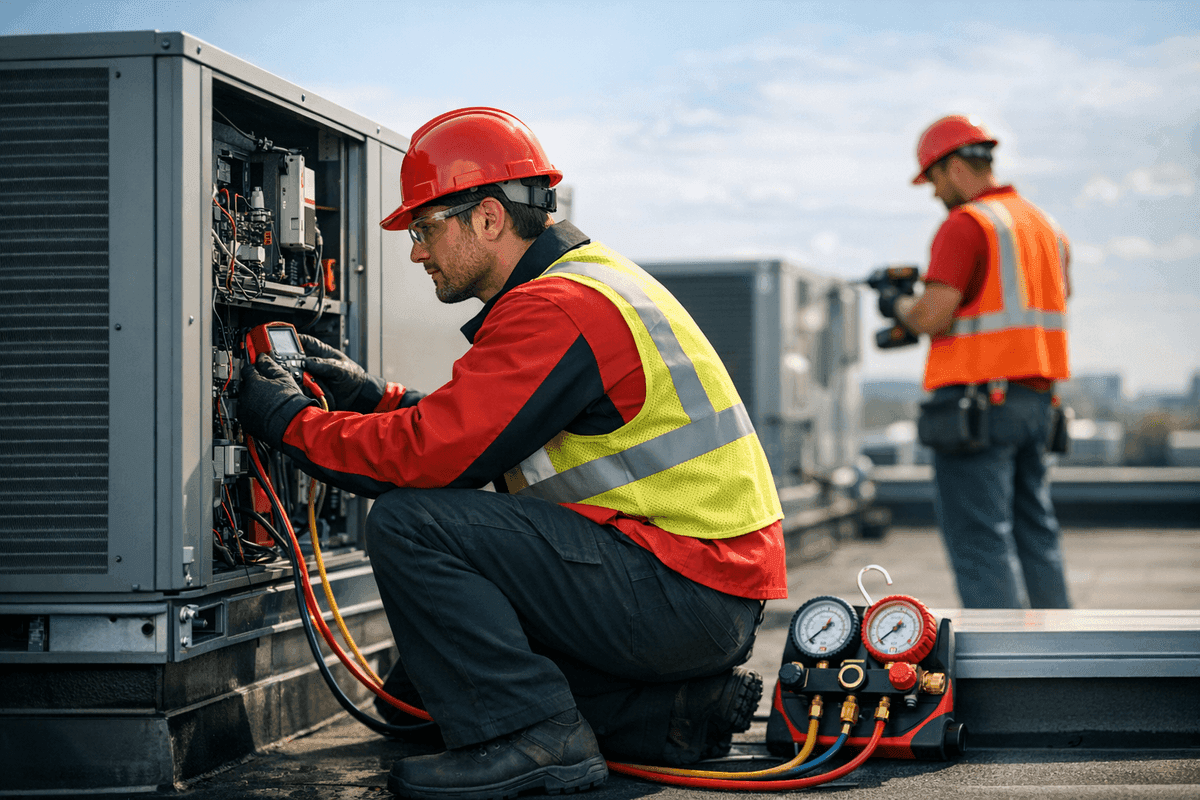 Rooftop Units (RTU) service by GV Heating & Cooling