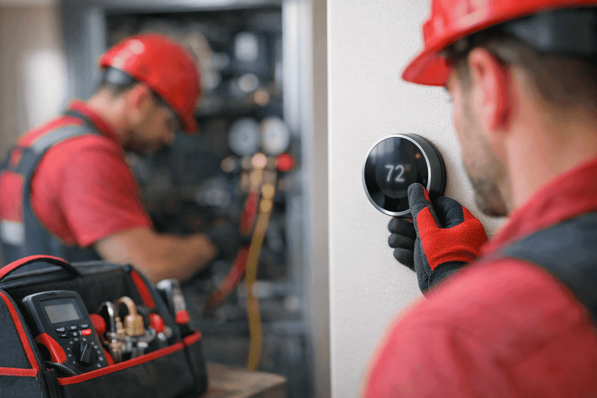 Thermostats service by GV Heating & Cooling